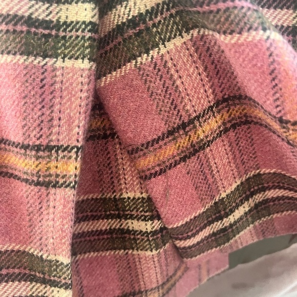Davi & Dani Sz Small Pink Houndstooth Plaid Double Breasted Button Coat Jacket - Picture 15 of 16